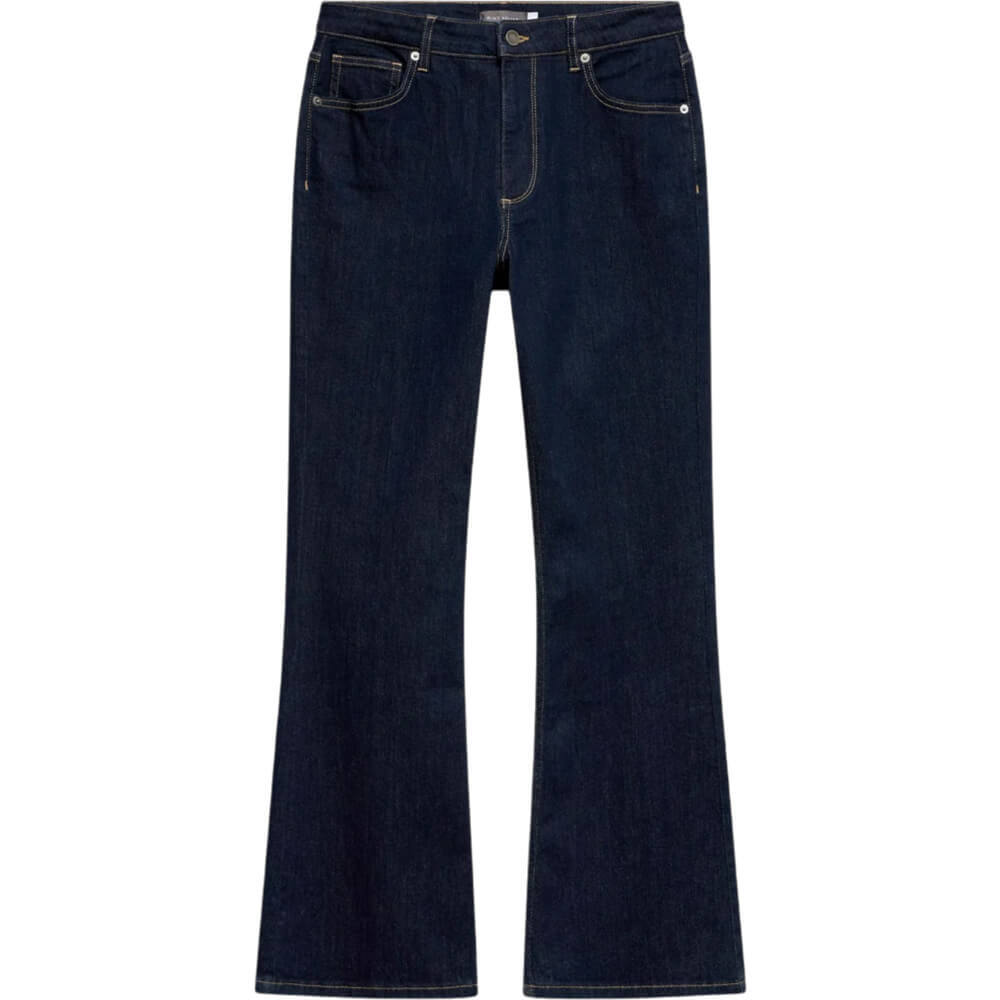 Mint Velvet Dark Indigo Flare Jeans